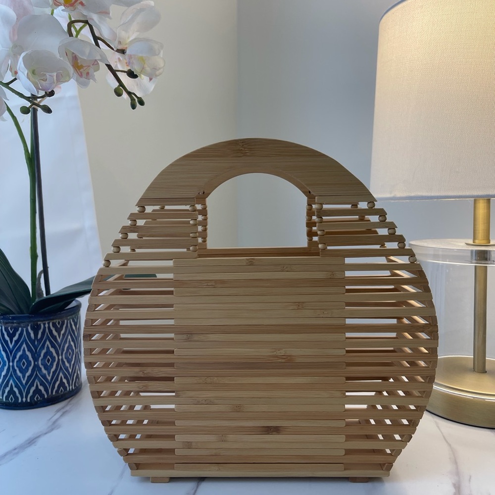 Wooden Basket Bag
